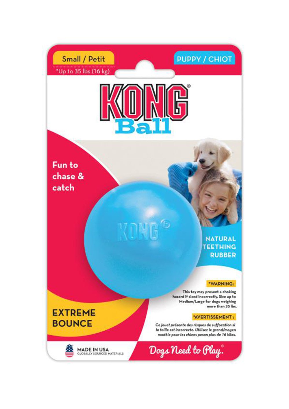Kong Puppy Ball With a Hole