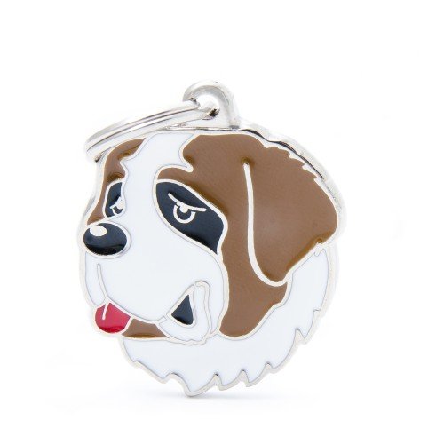 My Family Pet Tag Saint Bernard Dog ID