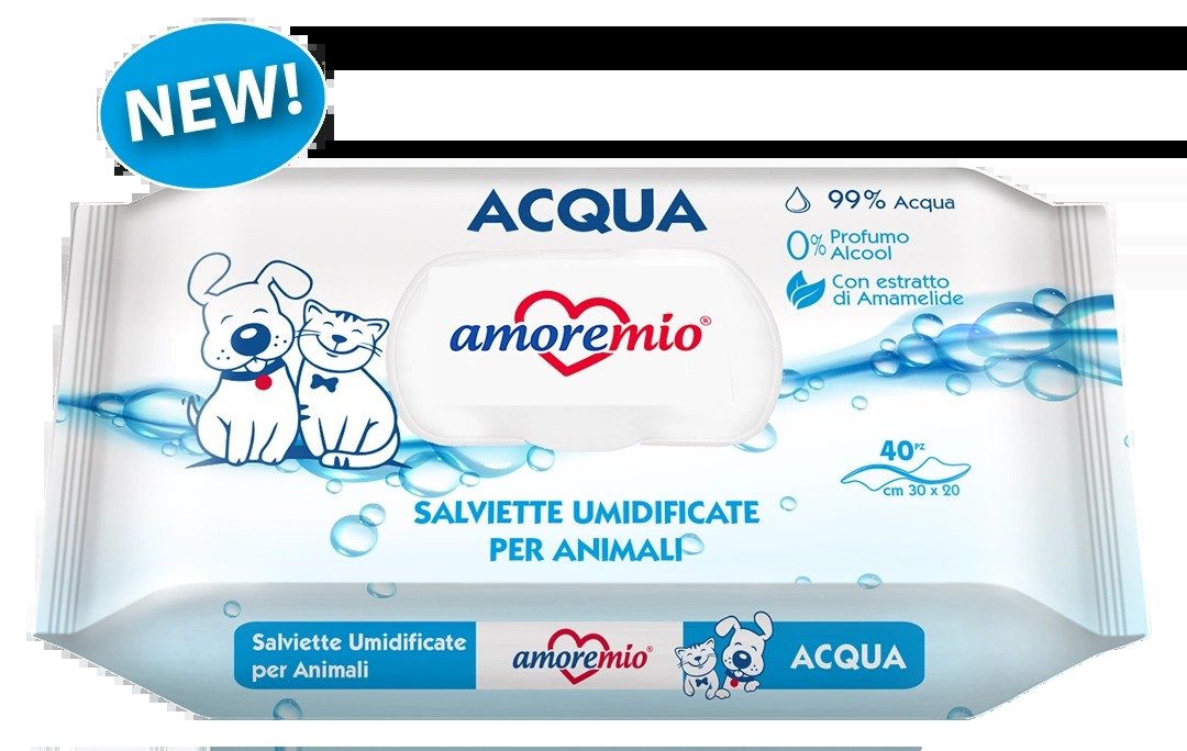 Amoremio Water Pet Wipes 40pcs