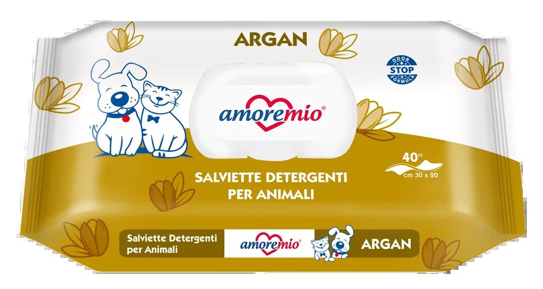 Amoremio Argan Pet Wipes 40pcs