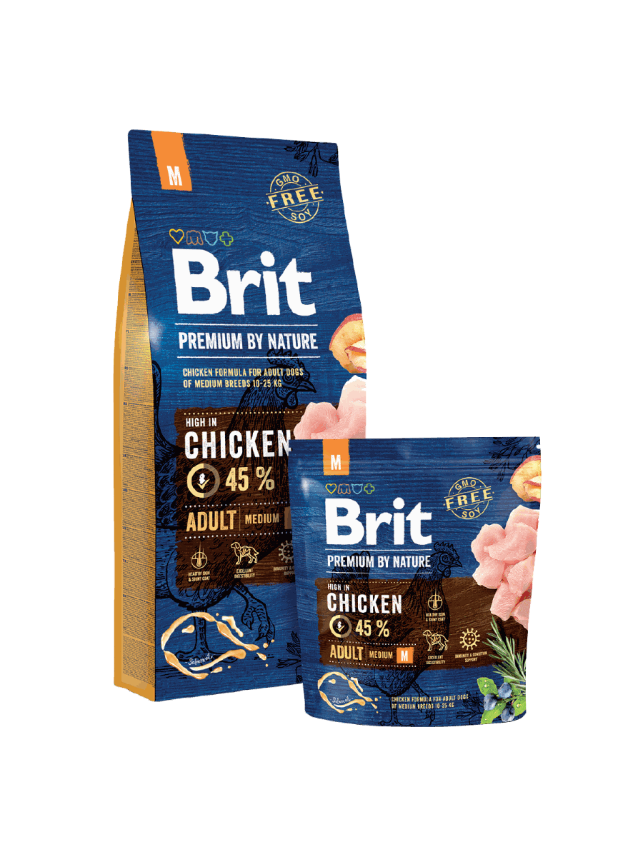 Brit Premium by Nature ADULT M Chicken - 15 Kg