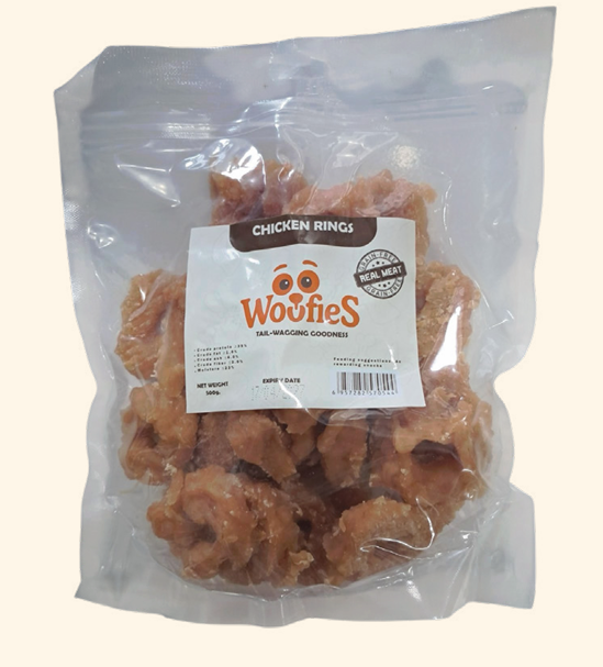 Woofies Chicken Rings 500g