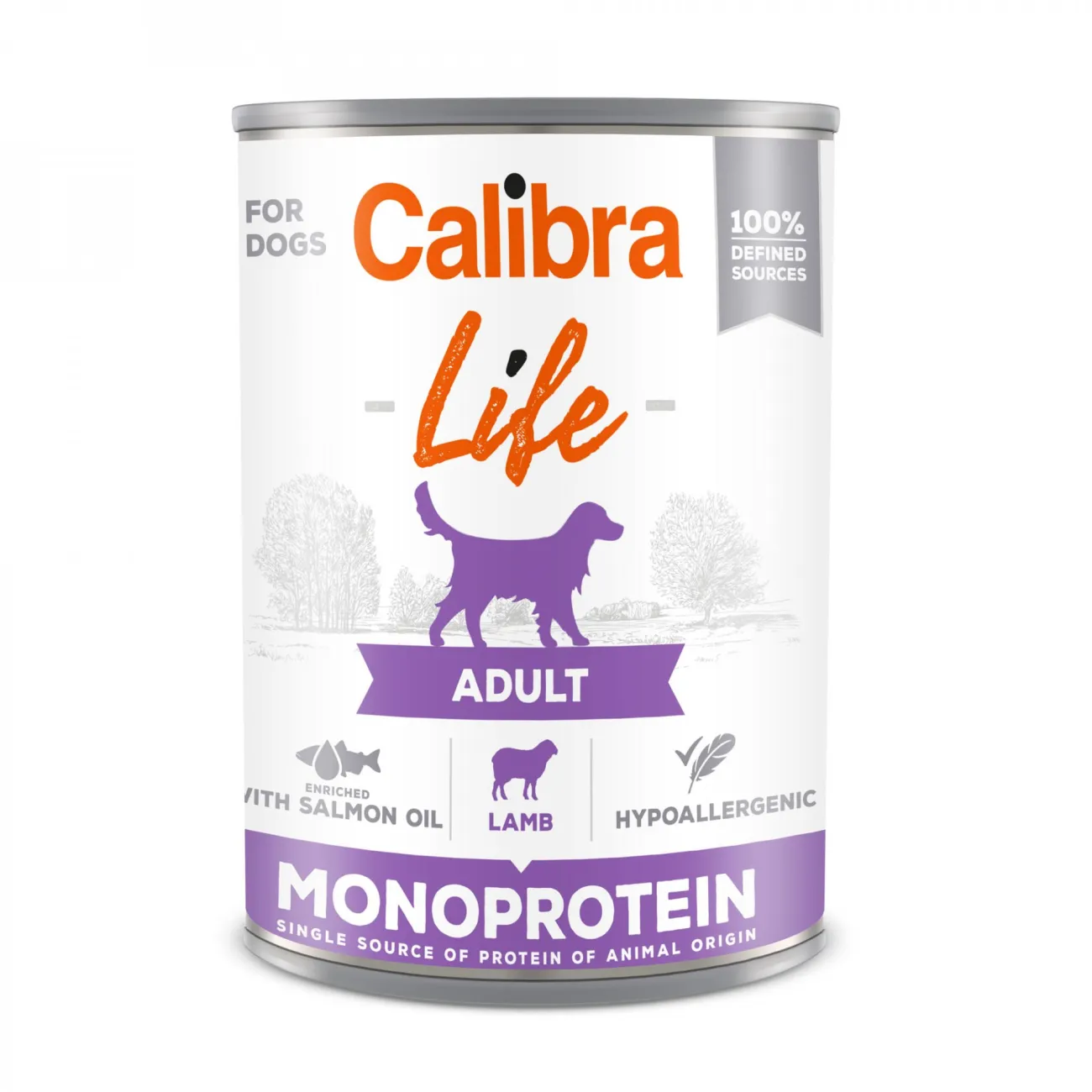 Calibra Dog Life Can Adult Lamb 400g