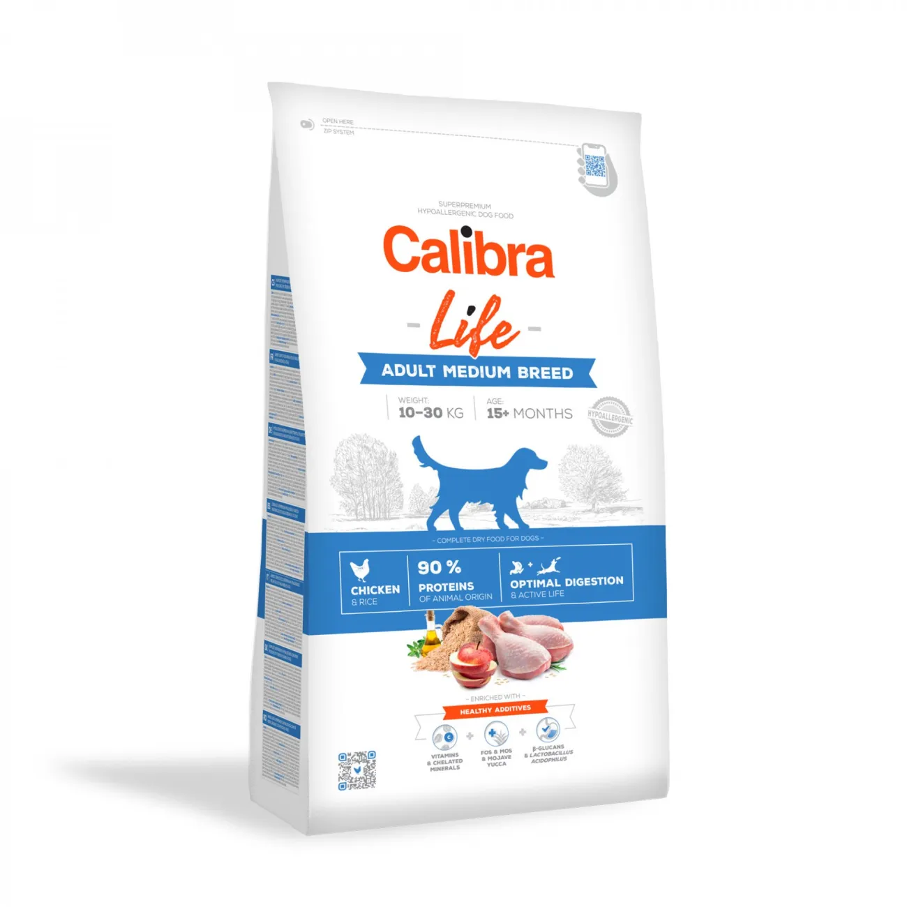 Calibra Dog Life Adult Medium Breed Chicken, Calibra Dog Life Adult Medium Breed Chicken 12kg