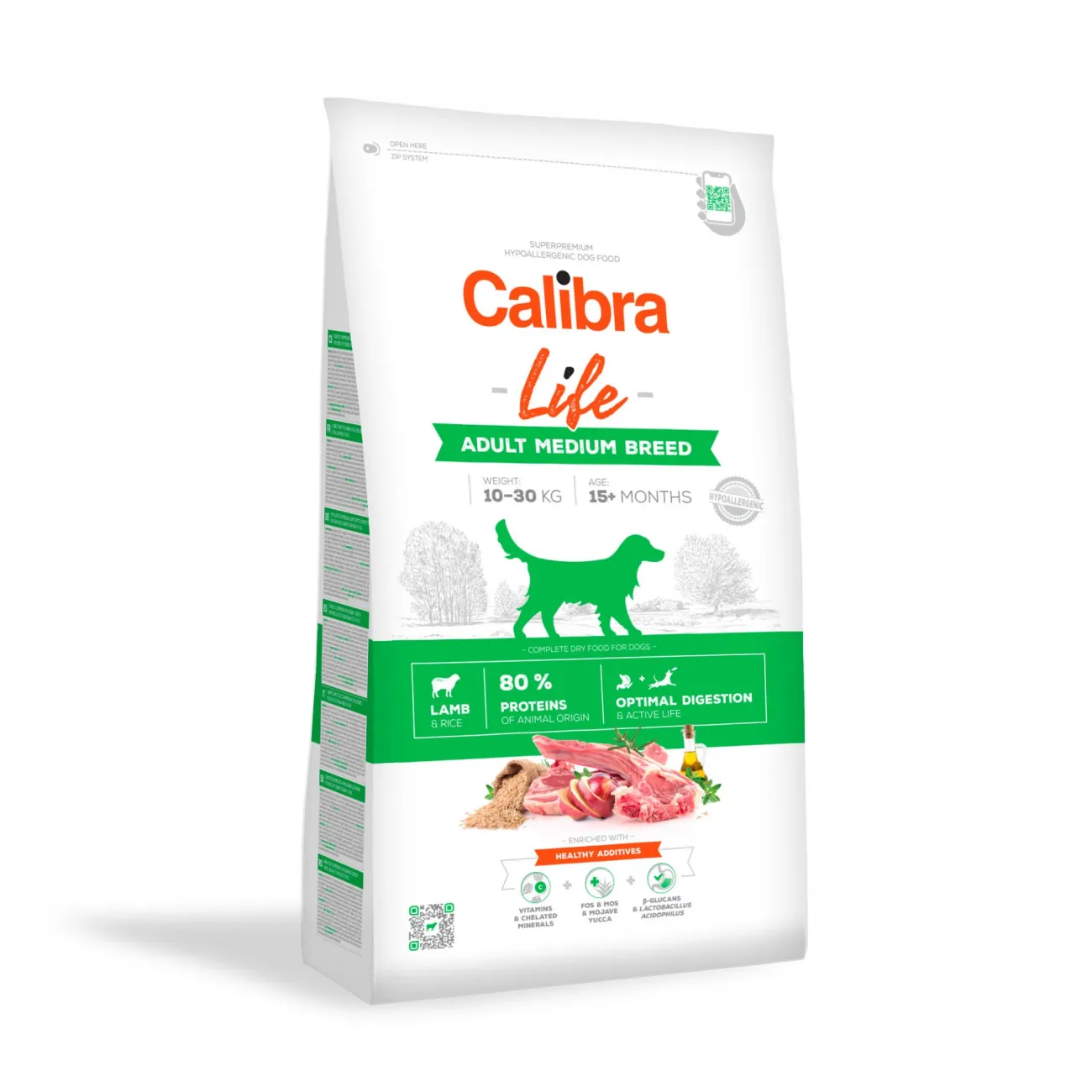 Calibra Dog Life Adult Medium Breed Lamb, Calibra Dog Life Adult Medium Breed Lamb 12kg