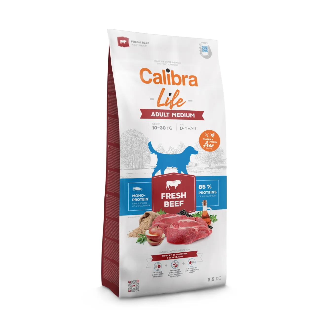 Calibra Dog Life Adult Medium Breed Fresh Beef