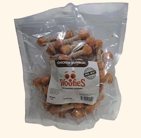 Woofies Chicken Dumbles 500g