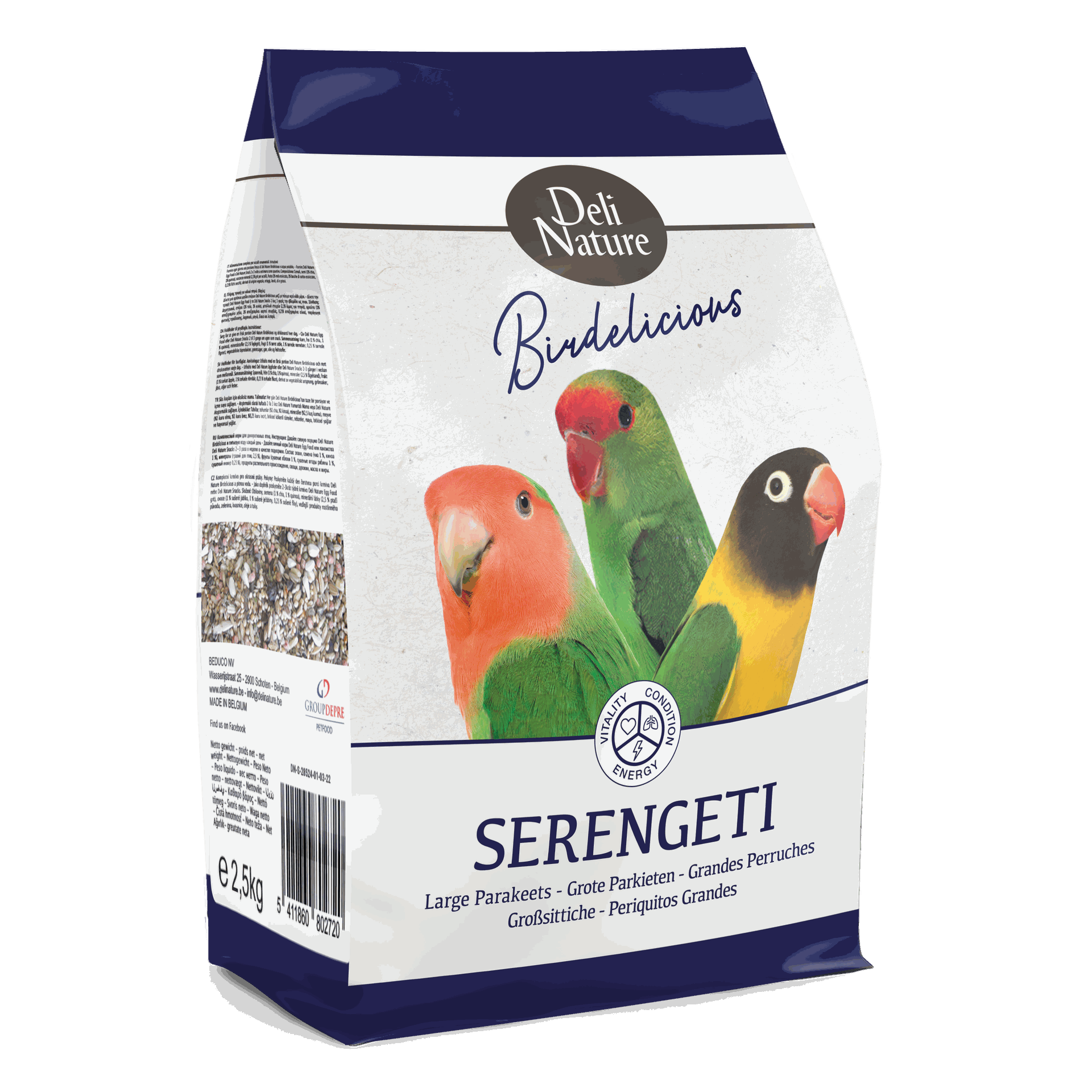 Deli Nature Birdelicious Parakeets Serengeti
