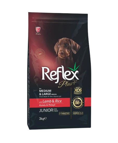 Reflex Plus Dog Medium Large Junior Lamb and Rice