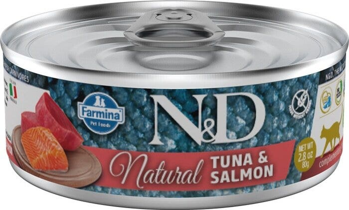 N&D Natural Cat Tuna & Salmon Wet Food 70g