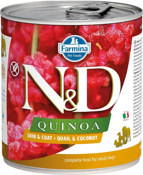 N&D Quinoa Dog Quail & Coconut Wet Food 285g