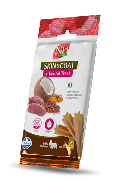 N&D Quinoa Skin & Coat Venison Dental Treat