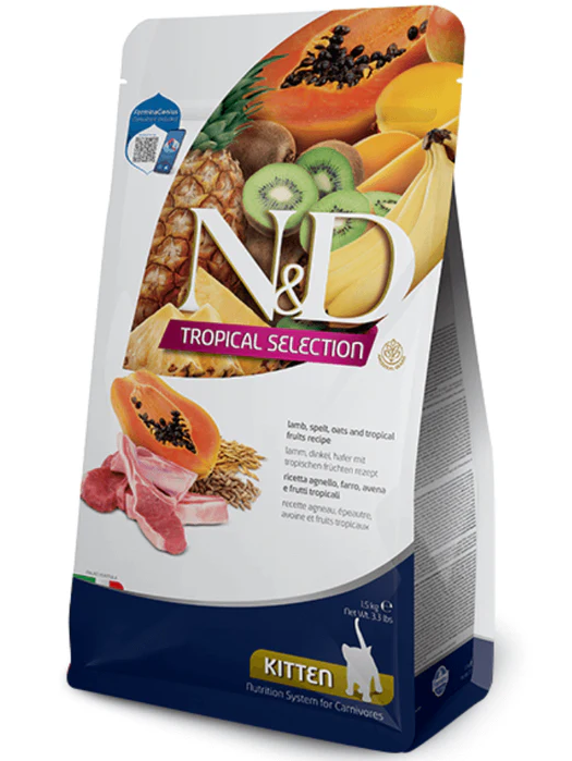N&D Tropical Selection Cat Lamb Kitten 1.5kg