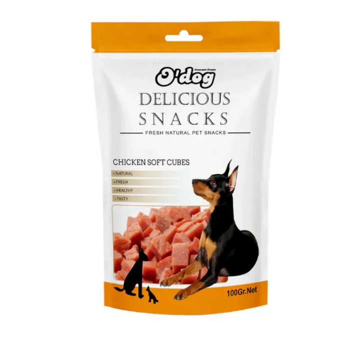 O\'Dog Chicken Soft Cubes 100g