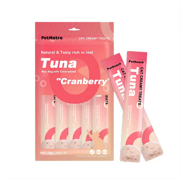PetMetro Cat Creamy Treats - Tuna & Cranberry