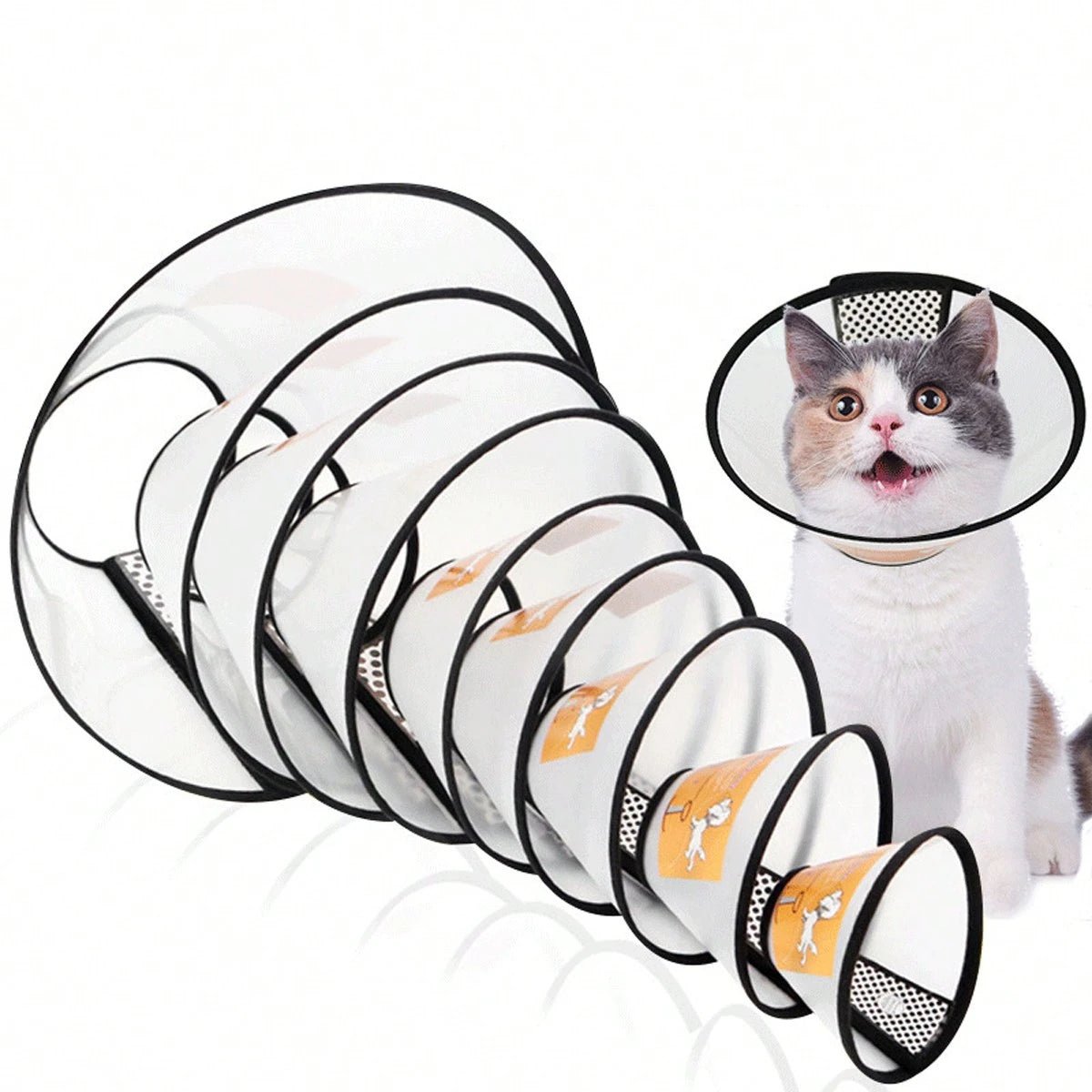 Pet Recovery Collar for Dogs & Cats | Anti-Lick Protective Cone