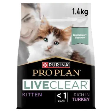 Purina Proplan Cat LiveClear Kitten Turkey 1.4kg