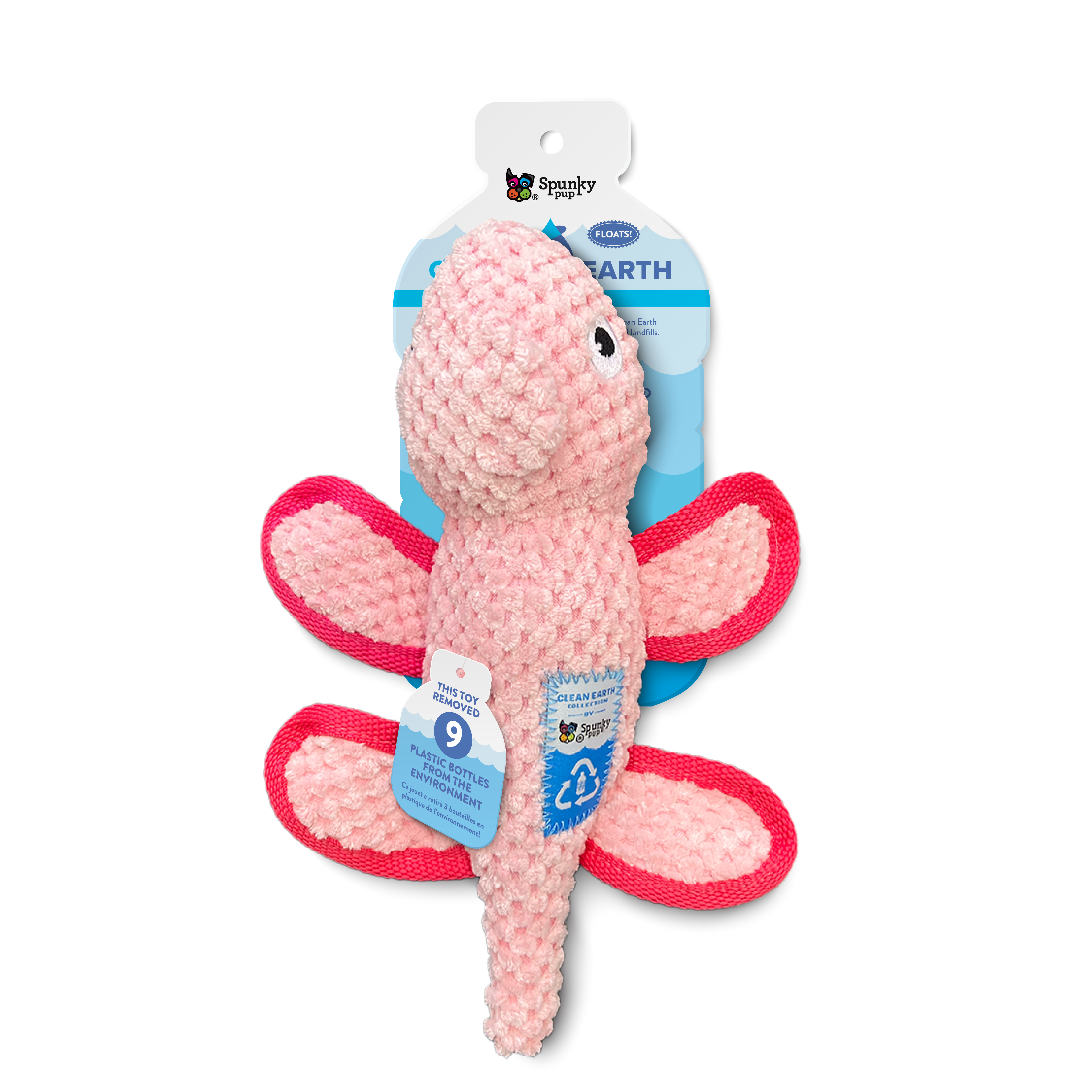 Spunky Pup Clean Earth Textured Plush Chameleon