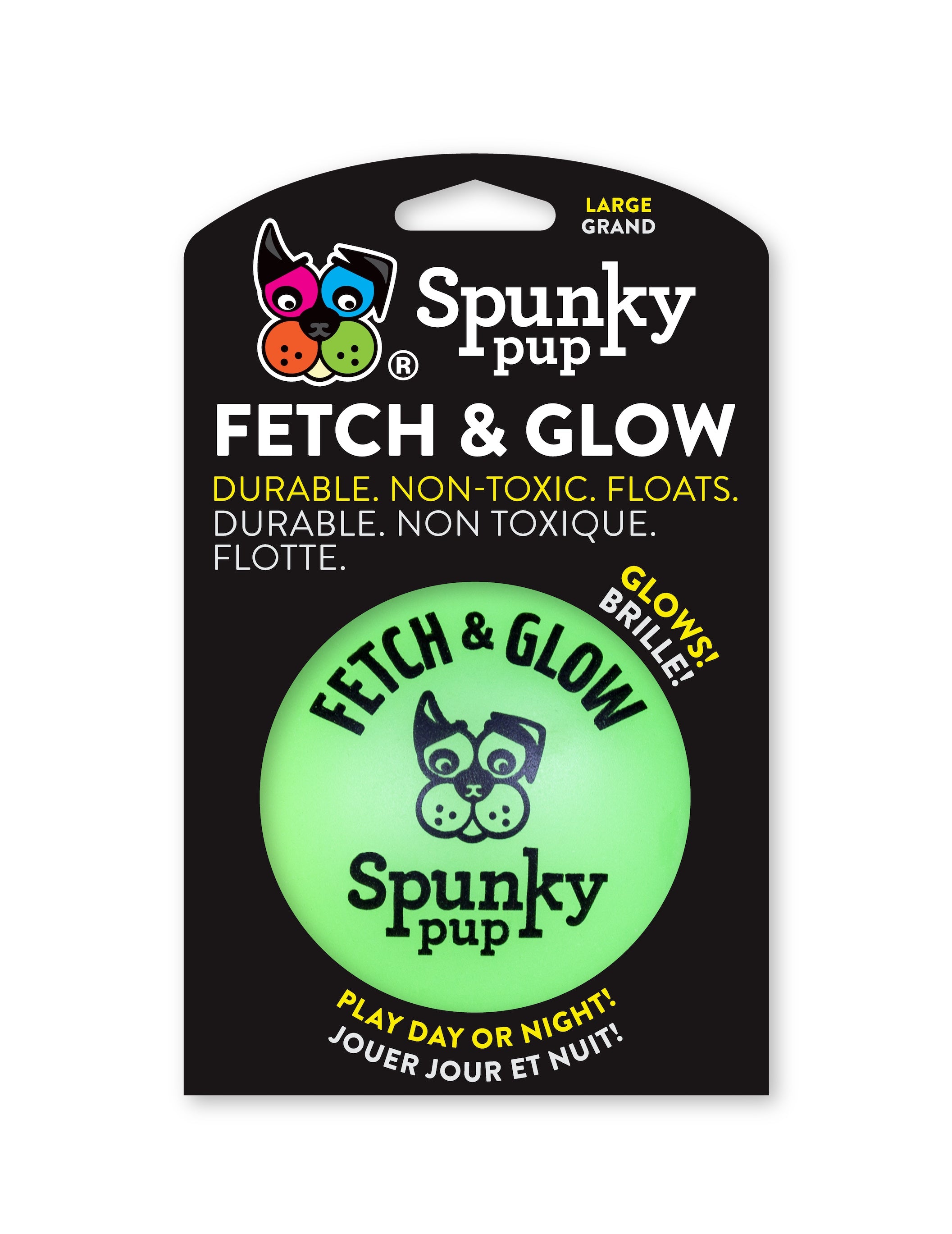 Spunky Pup Fetch & Glow Ball - Large