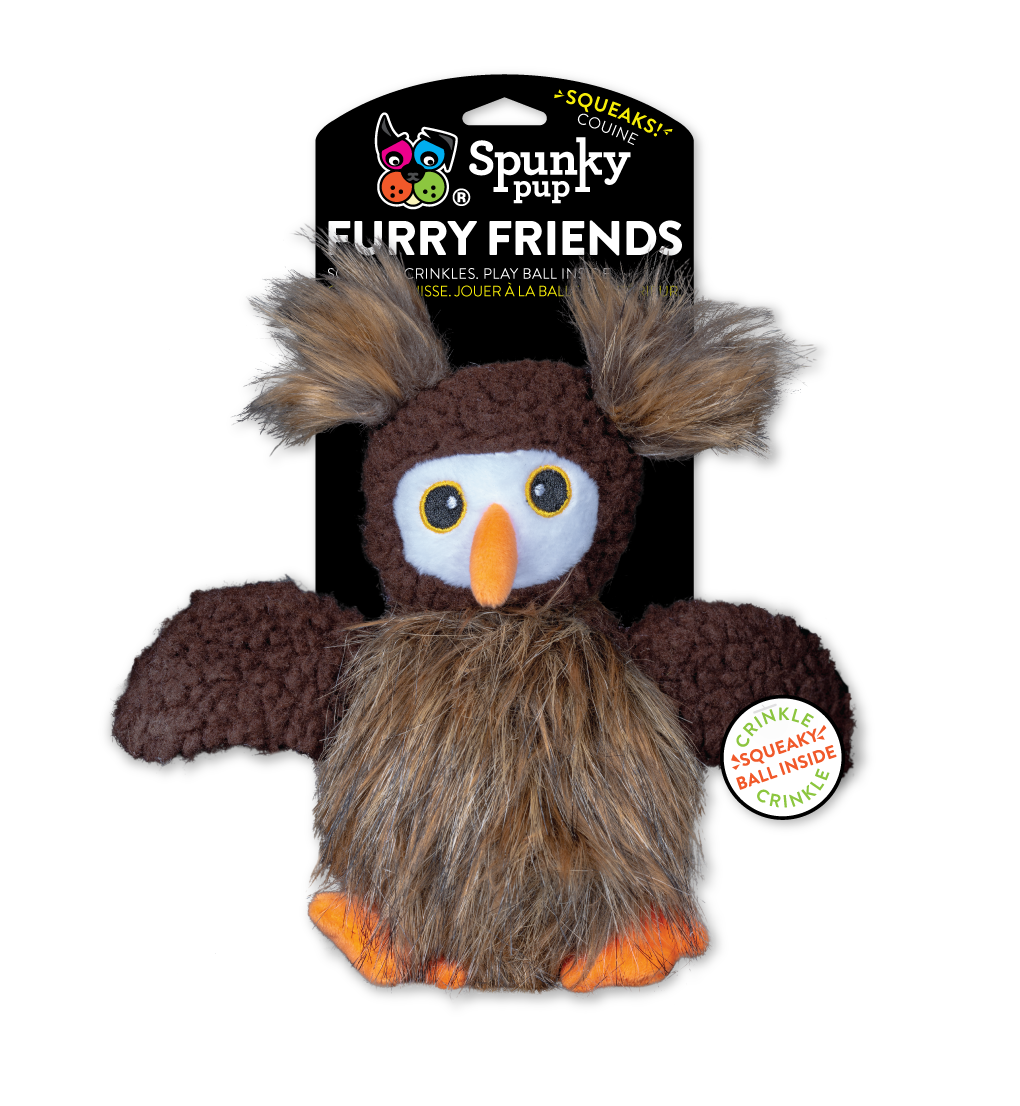 Spunky Pup Furry Friends Owl