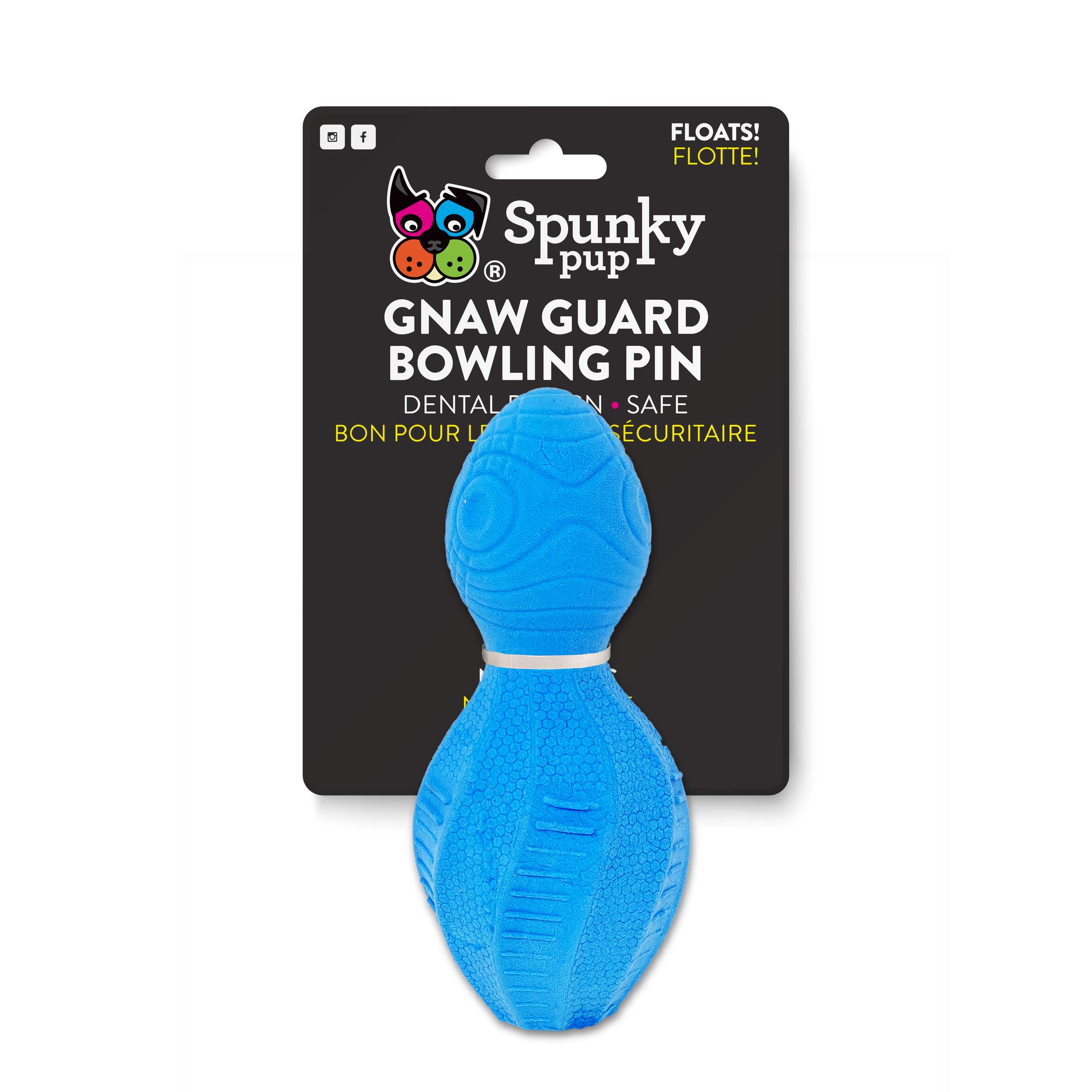 Spunky Pup Gnaw Guard Foam Bowling Pin