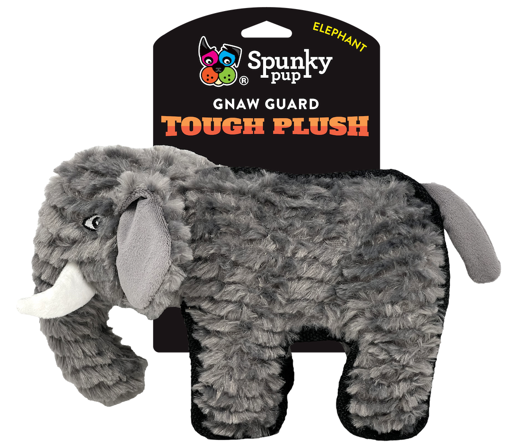 Spunky Pup Gnaw Guard Tough Plush Elephant
