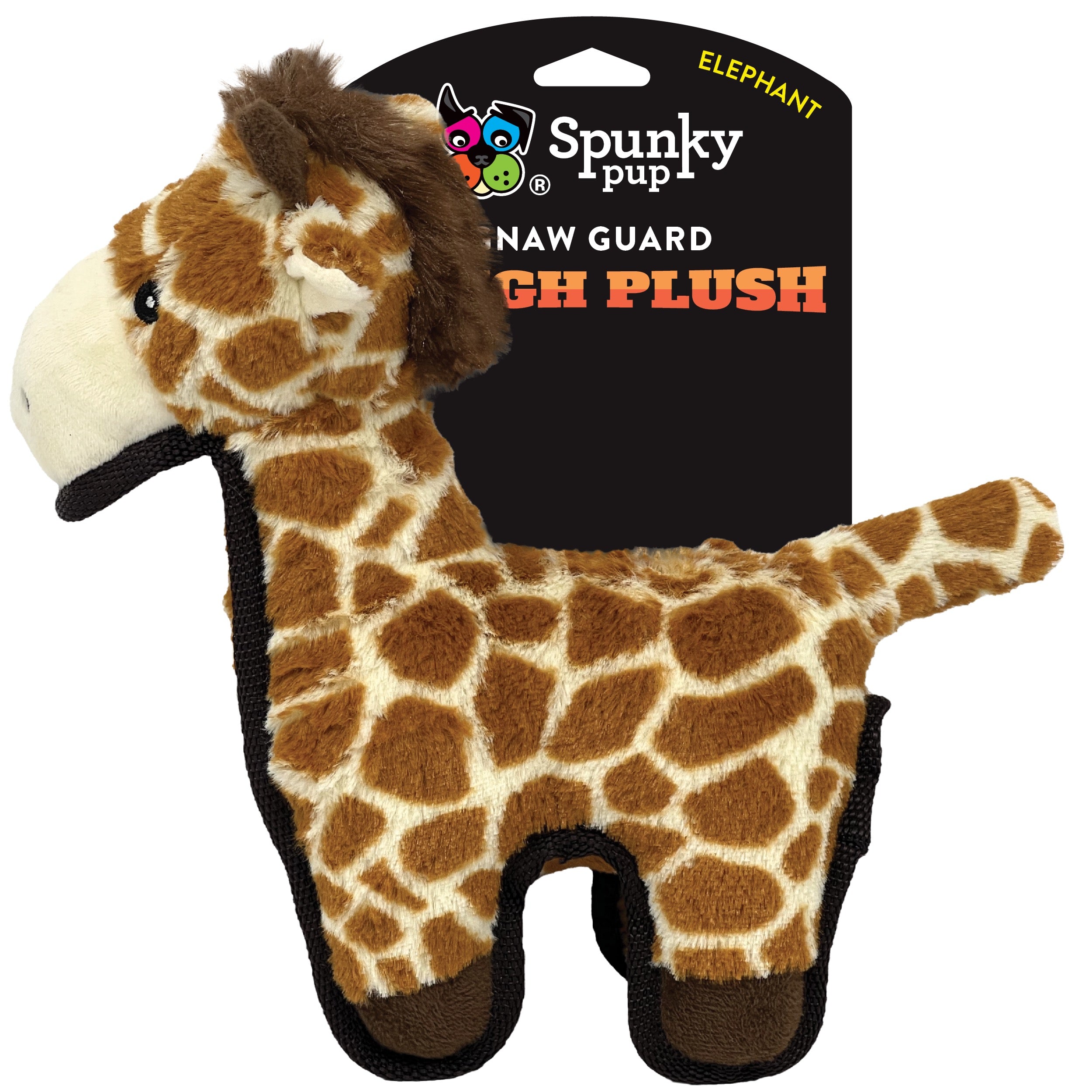 Spunky Pup Gnaw Guard Tough Plush Giraffe