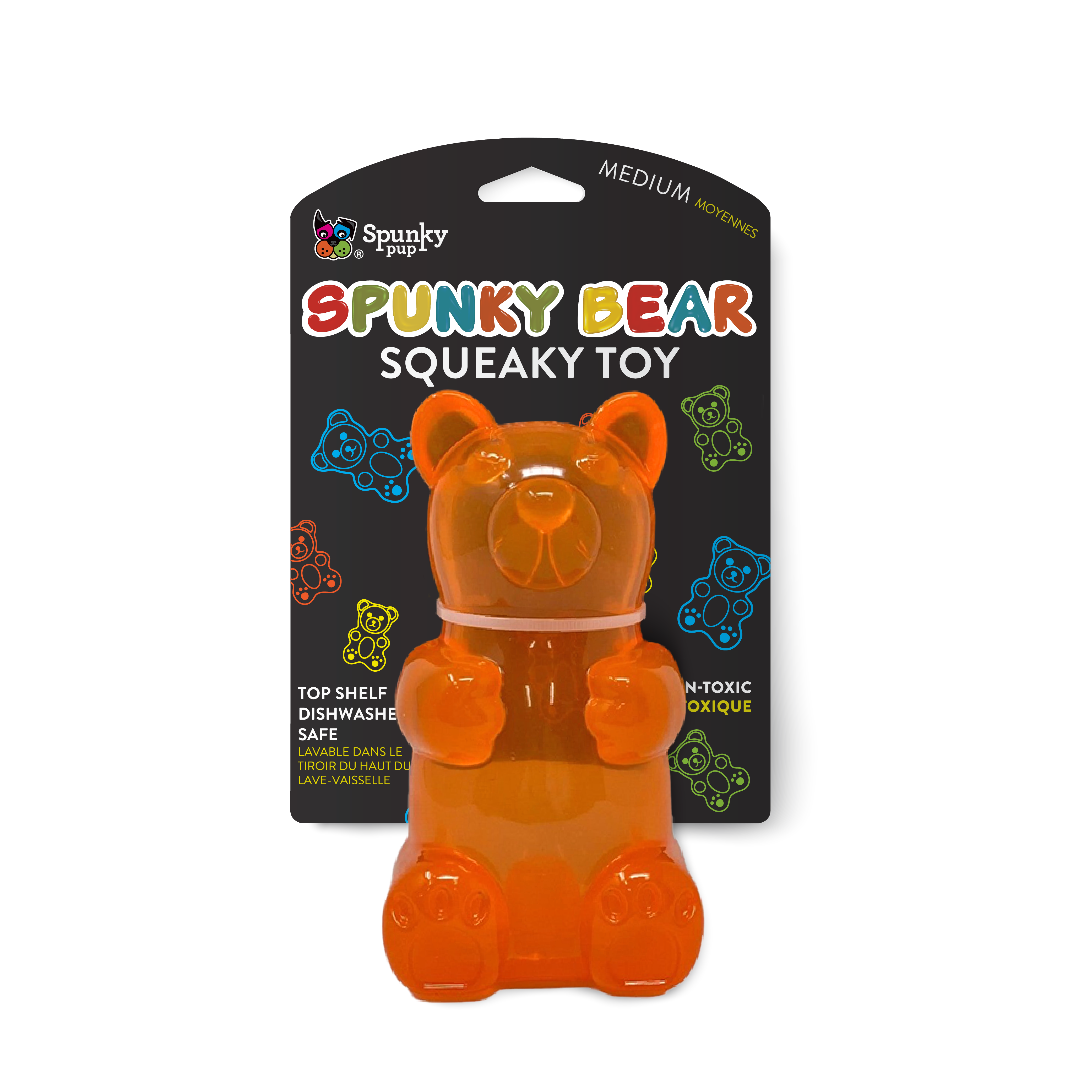 Spunky Pup Spunky Bear Squeaker - Medium