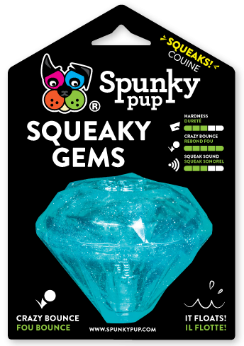 Spunky Pup Squeaky Gems Diamond