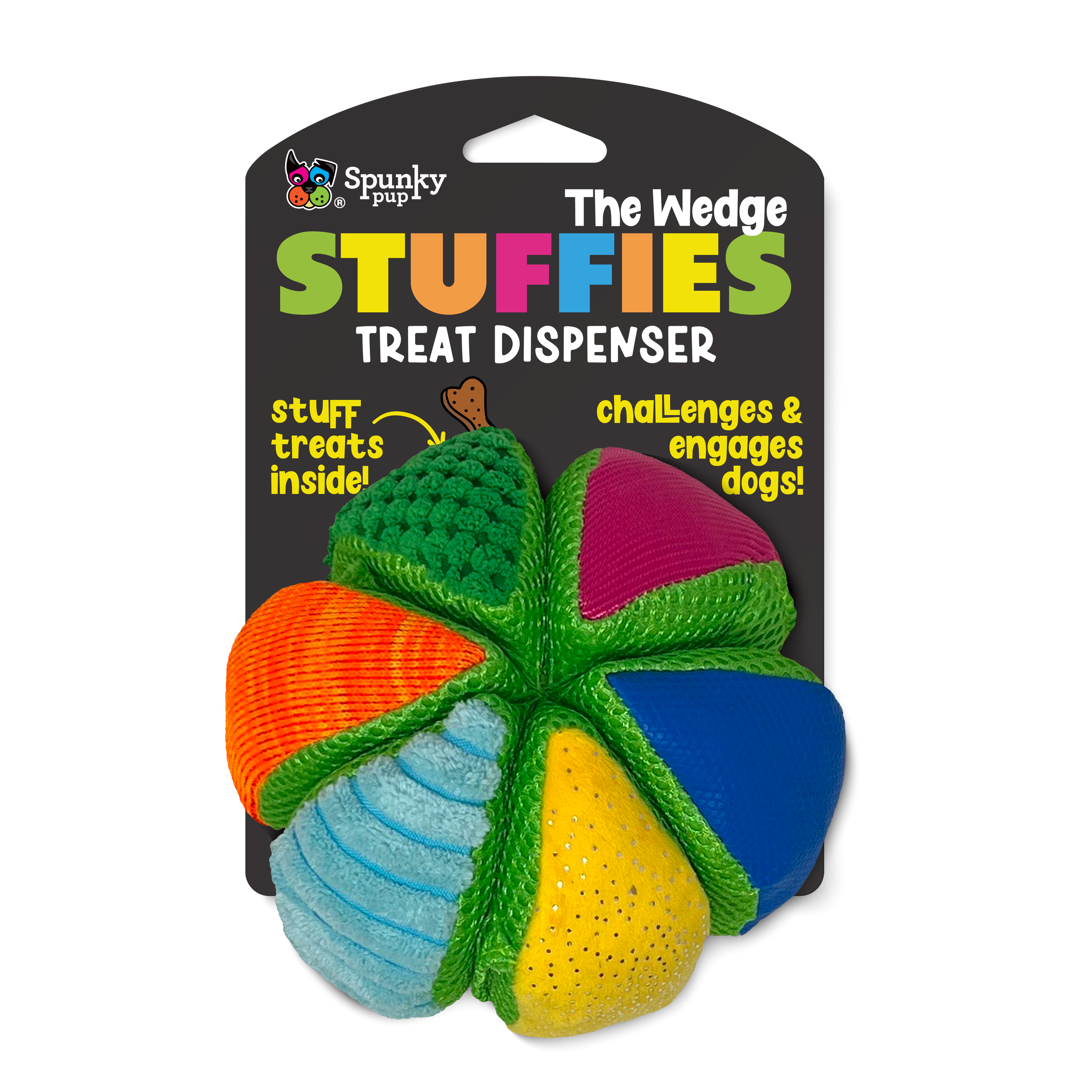 Spunky Pup Stuffies The Wedge - Treat Dispenser