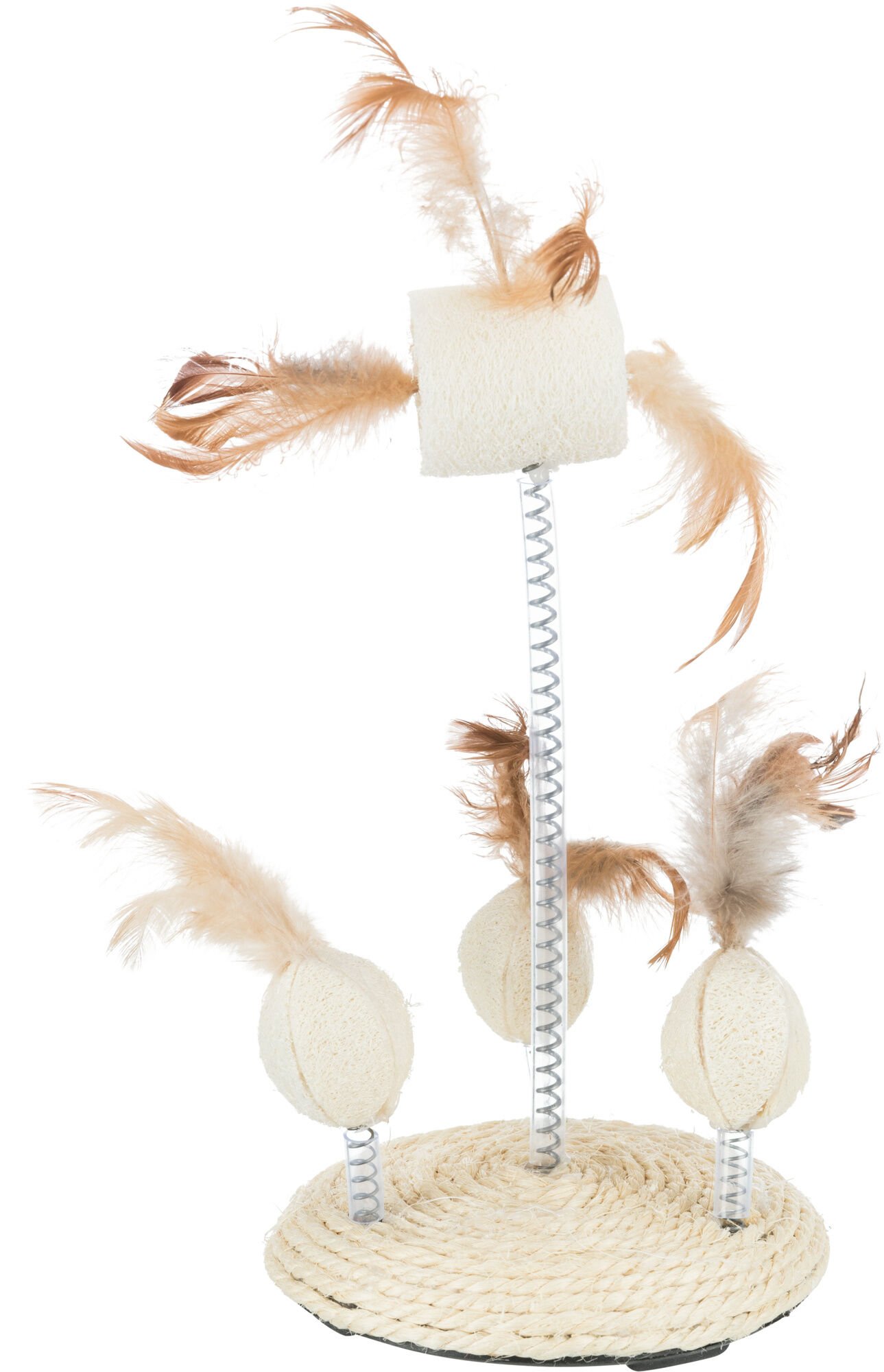 Trixie Toys on springs, loofah/sisal 15 x 30 cm