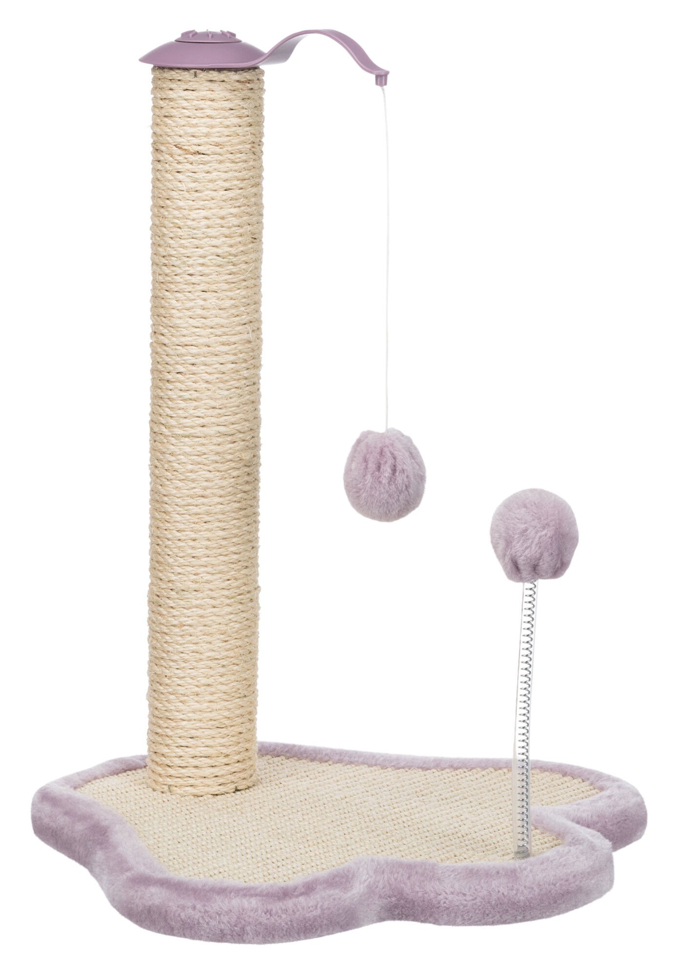 Trixie Junior scratching paw with post, light lilac/natural 50 cm