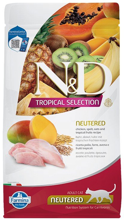 N&D Tropical Selection Cat Chicken Neutered 5kg
