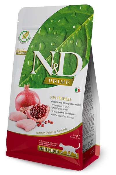 N&D Prime Cat Chicken & Pomegranate Neutered 1.5kg
