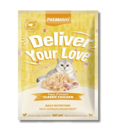PetMetro Chicken Jelly Pouch - Classic Chicken