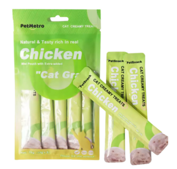 PetMetro Cat Creamy Treats - Chicken & Cat Grass